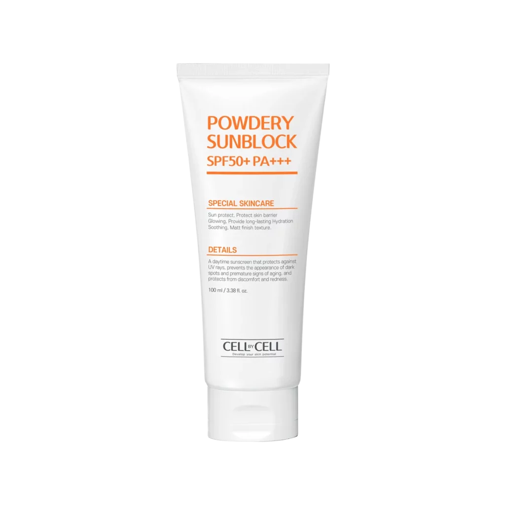 powdery sun block cream spf50 pa